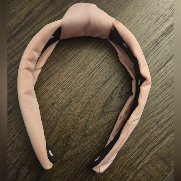 Stoney Clover Lane x Lele Sadoughi Flamingo Pink Nylon Headband - Picture 2 of 8